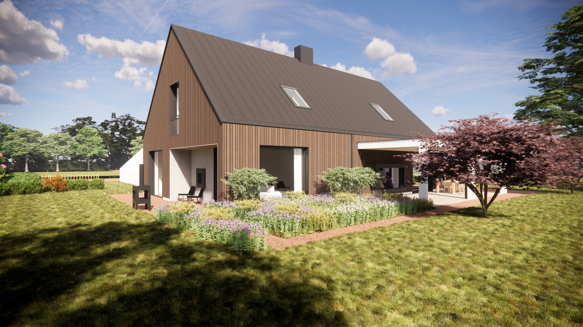 ontwerp van nieuwbouw woning in buitengebied in de regio Raalte