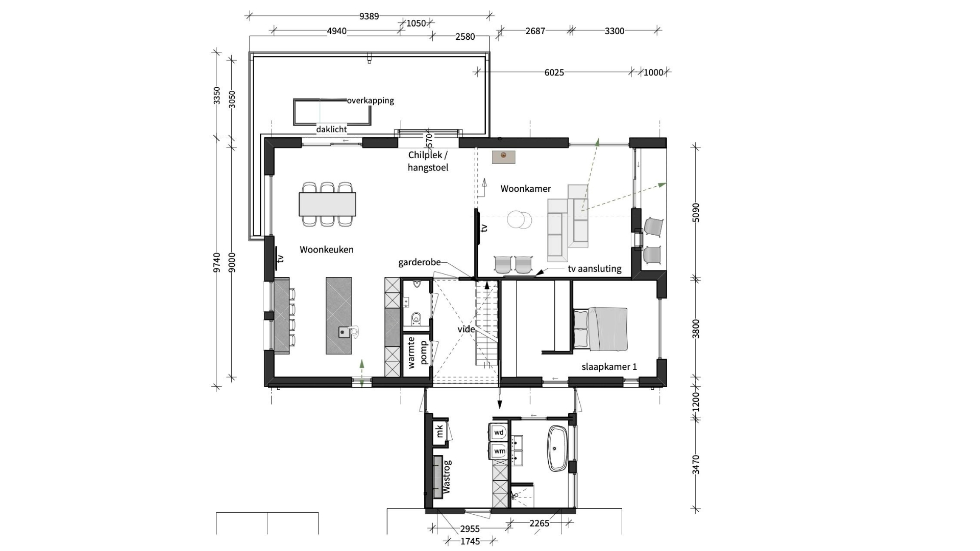 ontwerp van nieuwbouw woning in buitengebied in de regio Raalte