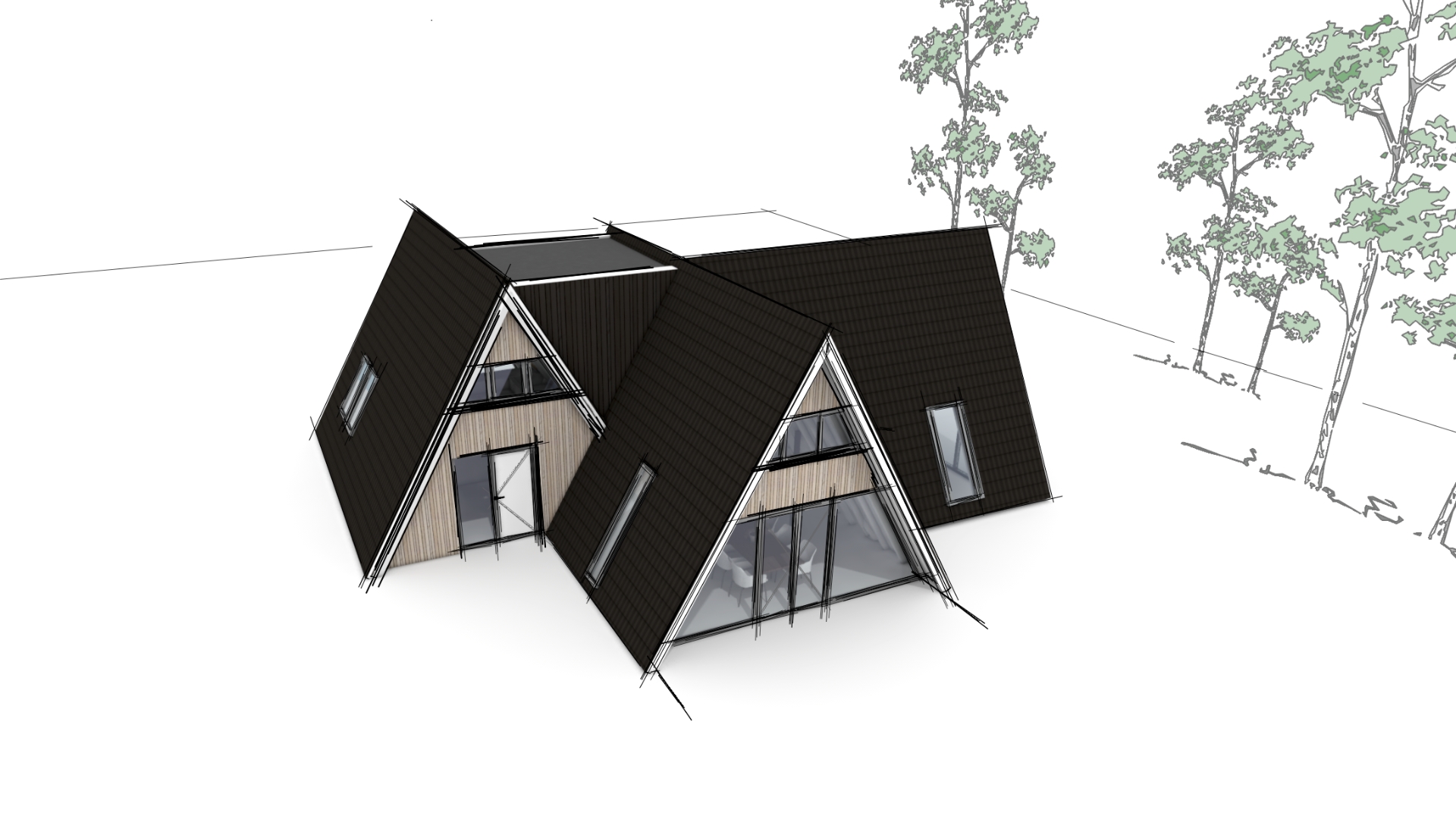 uitbreiding voormalige recreatiewoning in Heino, ontwerp door Nonon architectuur