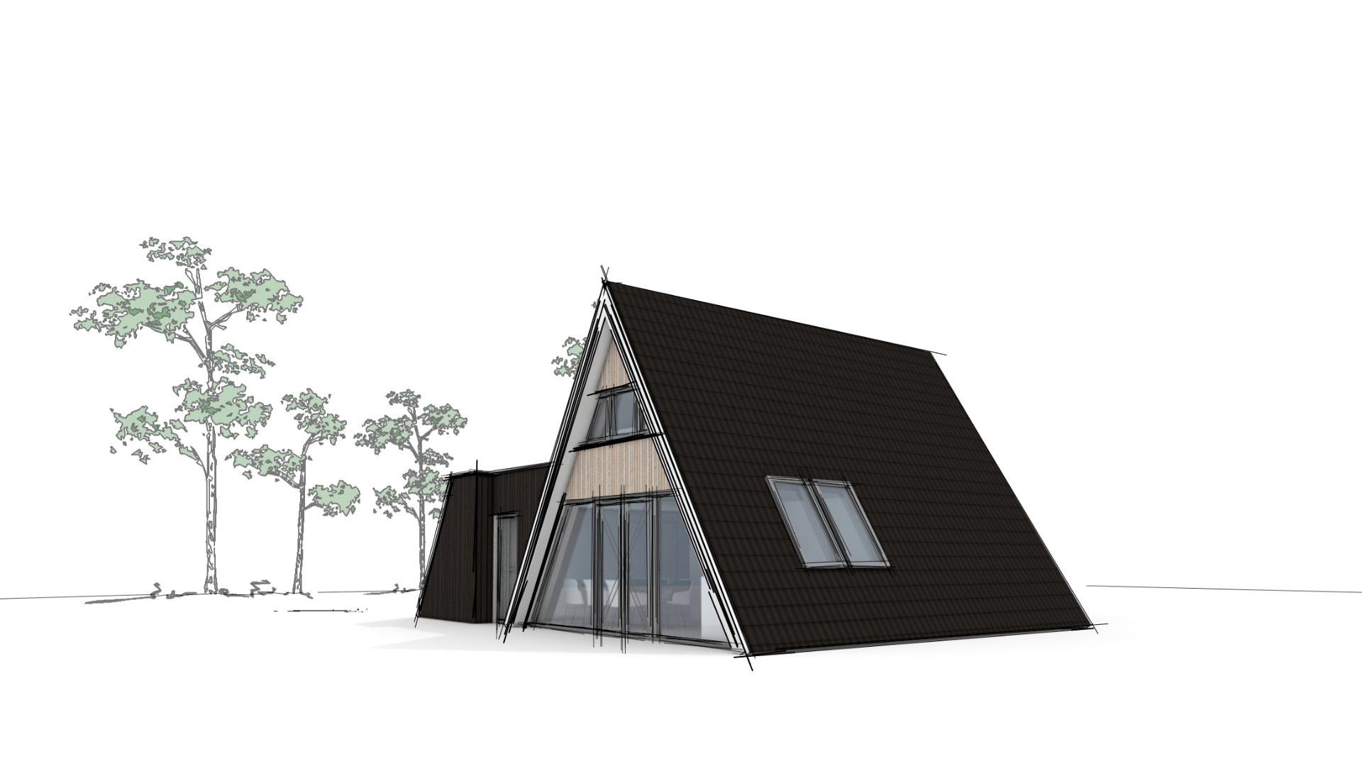 uitbreiding voormalige recreatiewoning in Heino, ontwerp door Nonon architectuur