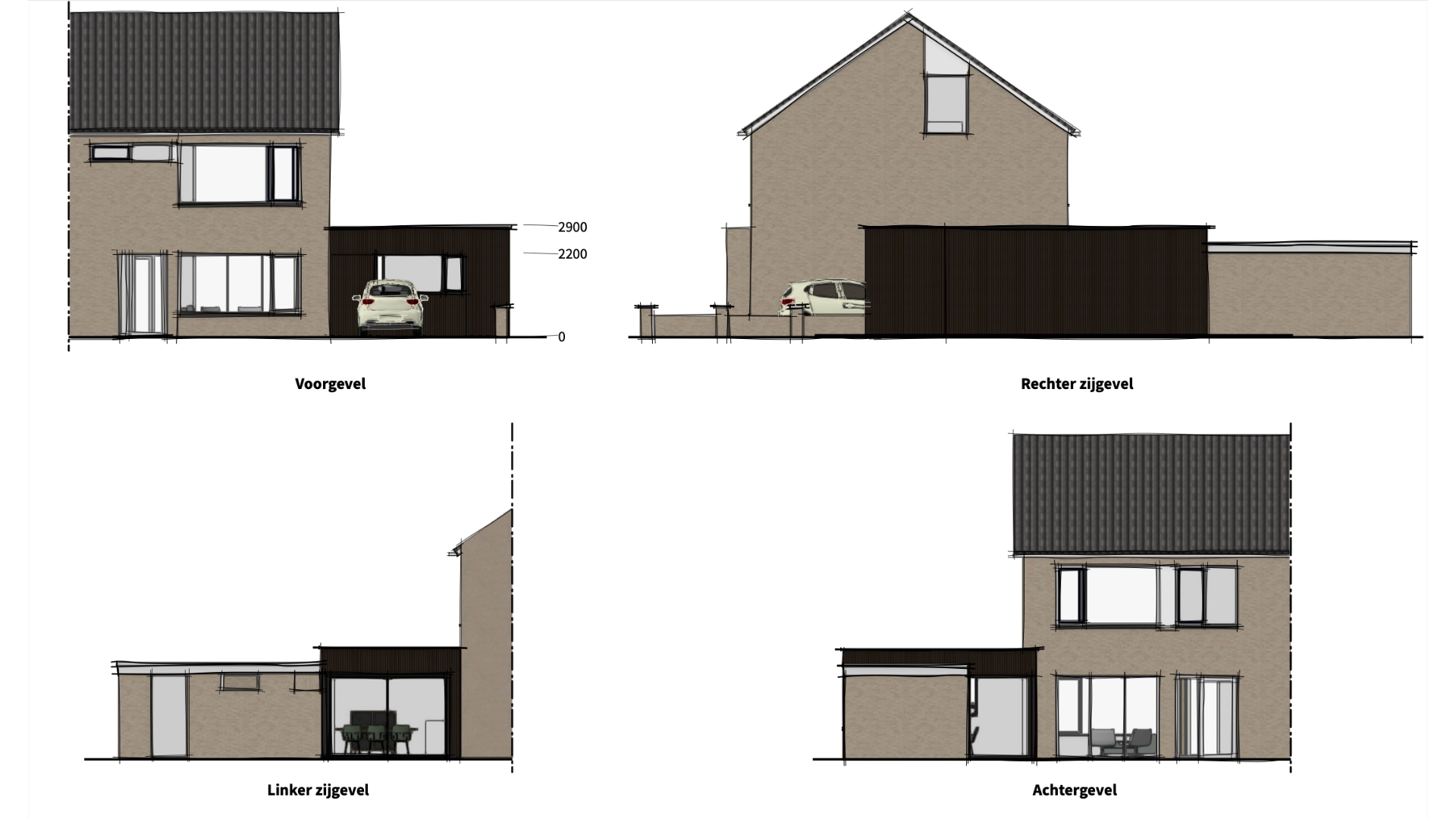 uitbreiding woning Raalte met veel leef- en opslagruimte, ontwerp door nonon architectuur